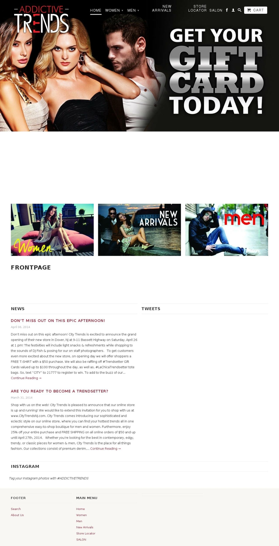 addictivetrends.com — Shopify storefront screenshot