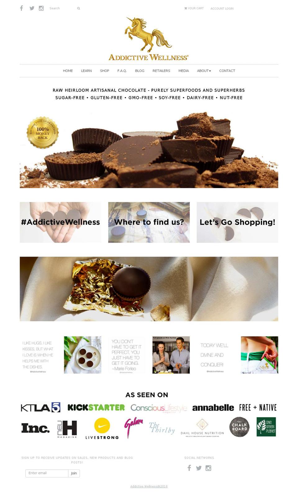 addictivewellness.com shopify website screenshot