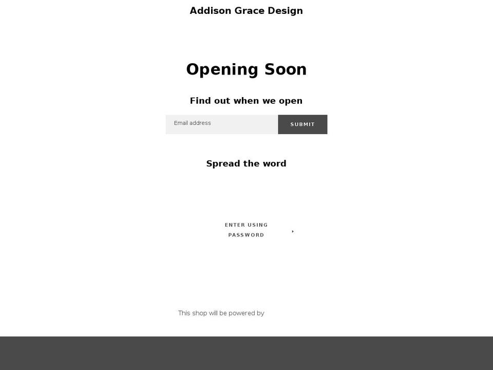addisongracedesign.com — Shopify store on .com