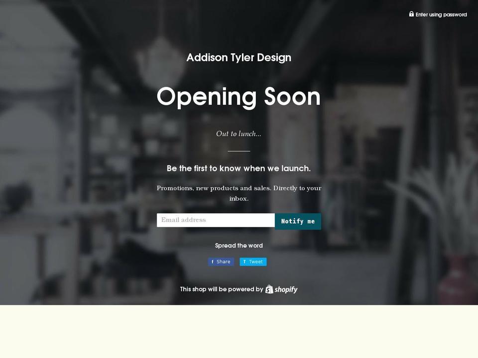 addisontyler.design shopify website screenshot