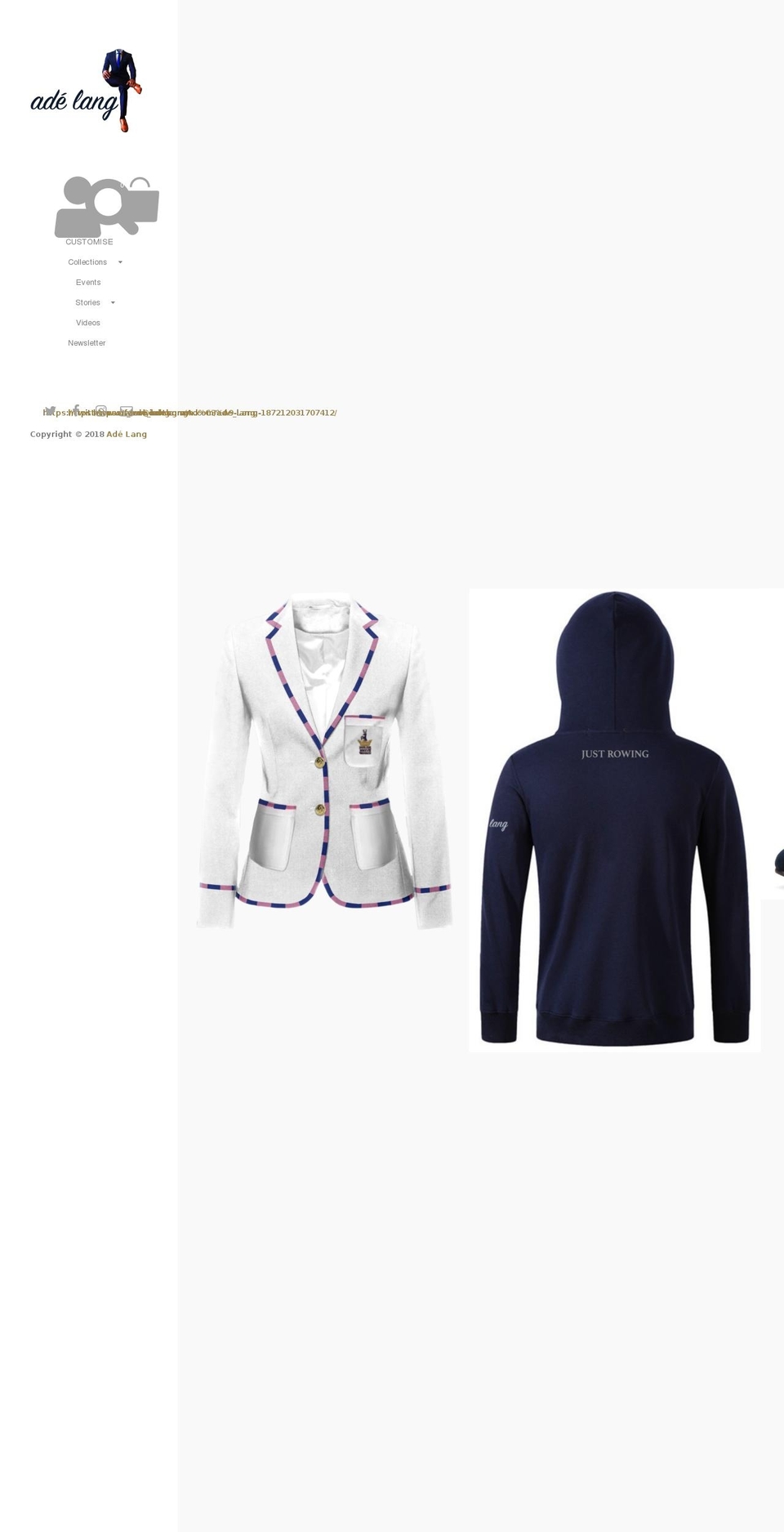 ade-lang.com shopify website screenshot