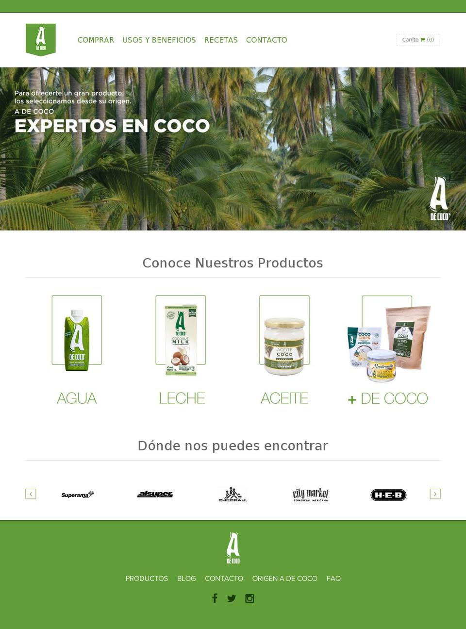 adecoco.com.mx shopify website screenshot