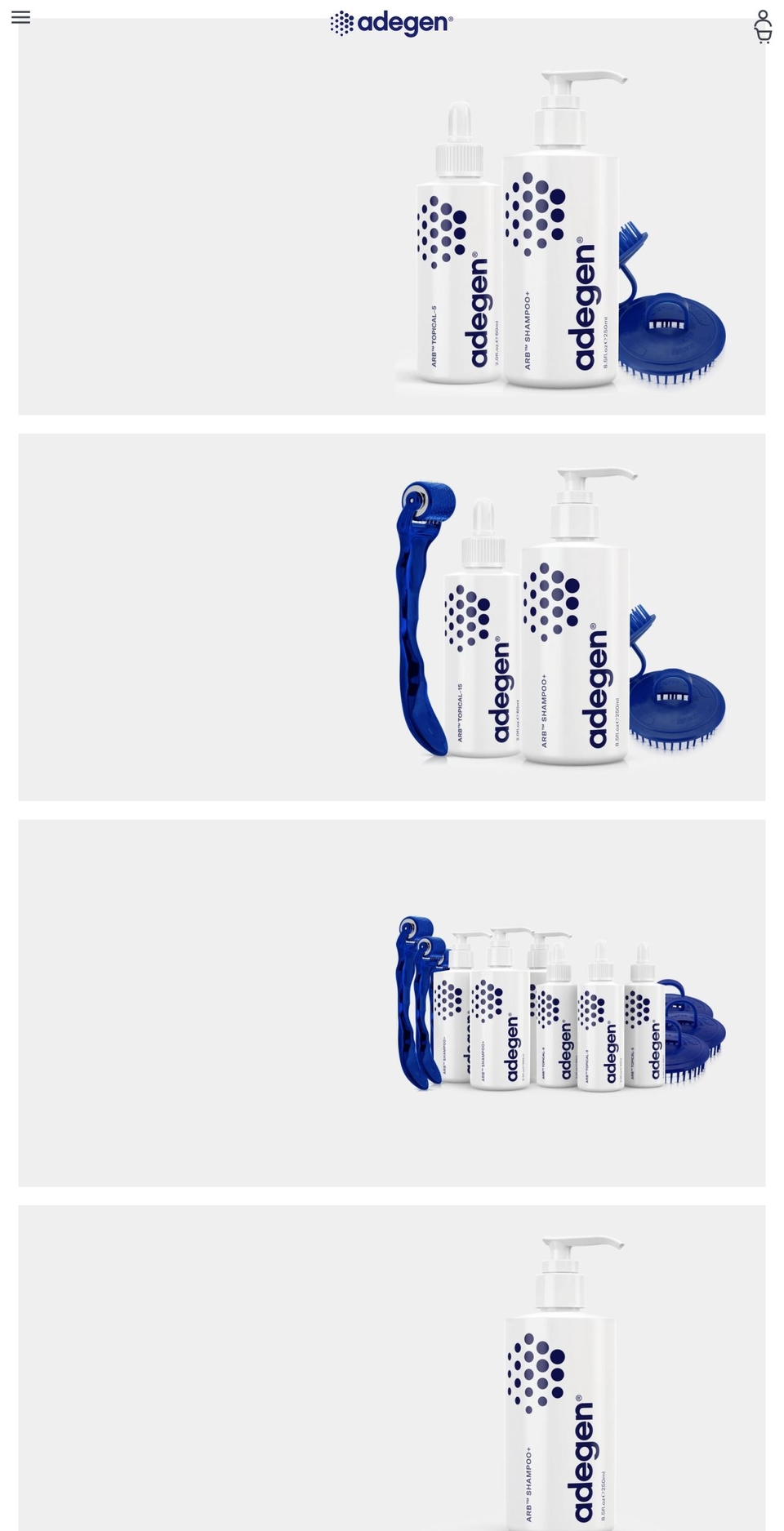 adegen.com shopify website screenshot
