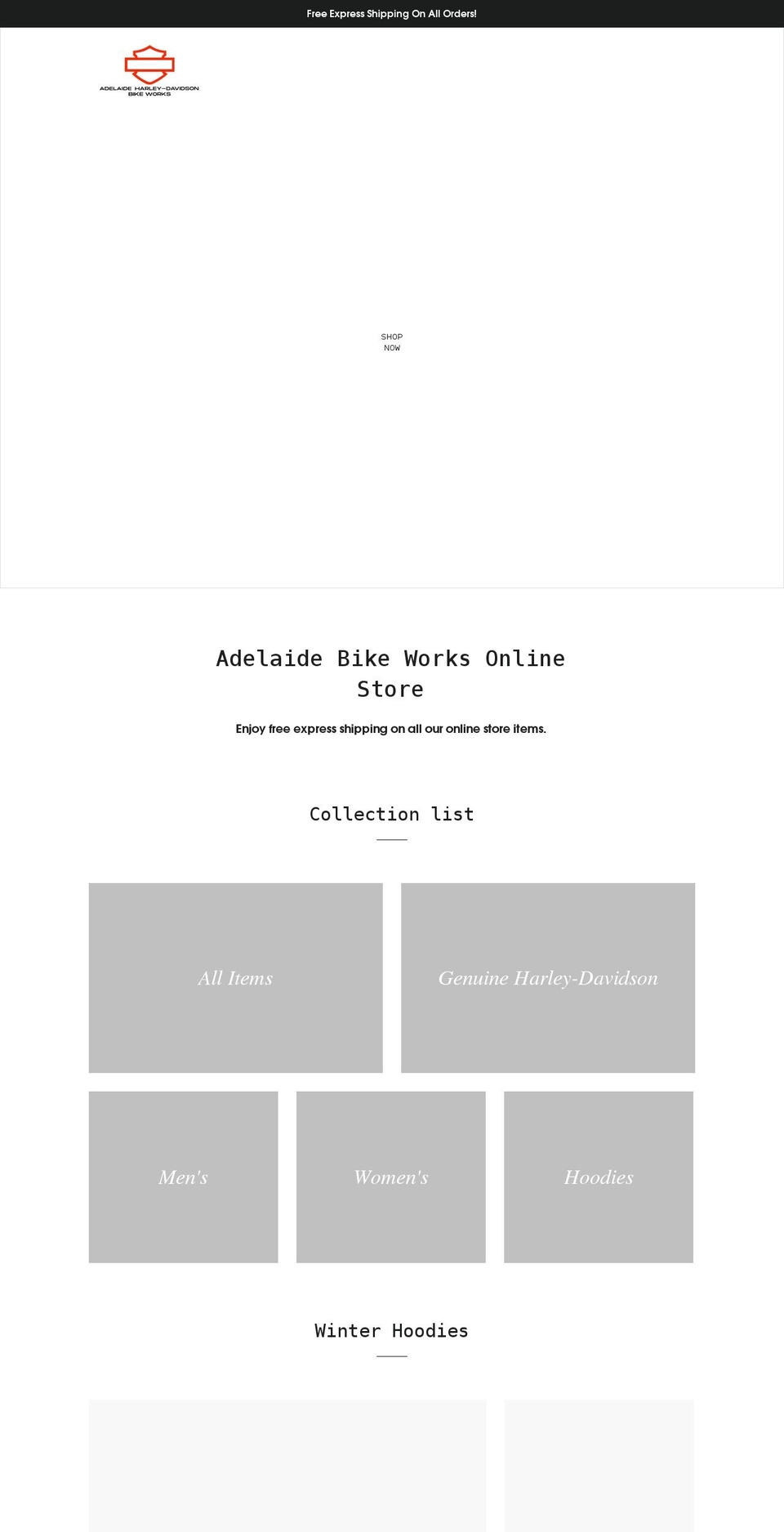 adelaidehdonline.com.au shopify website screenshot