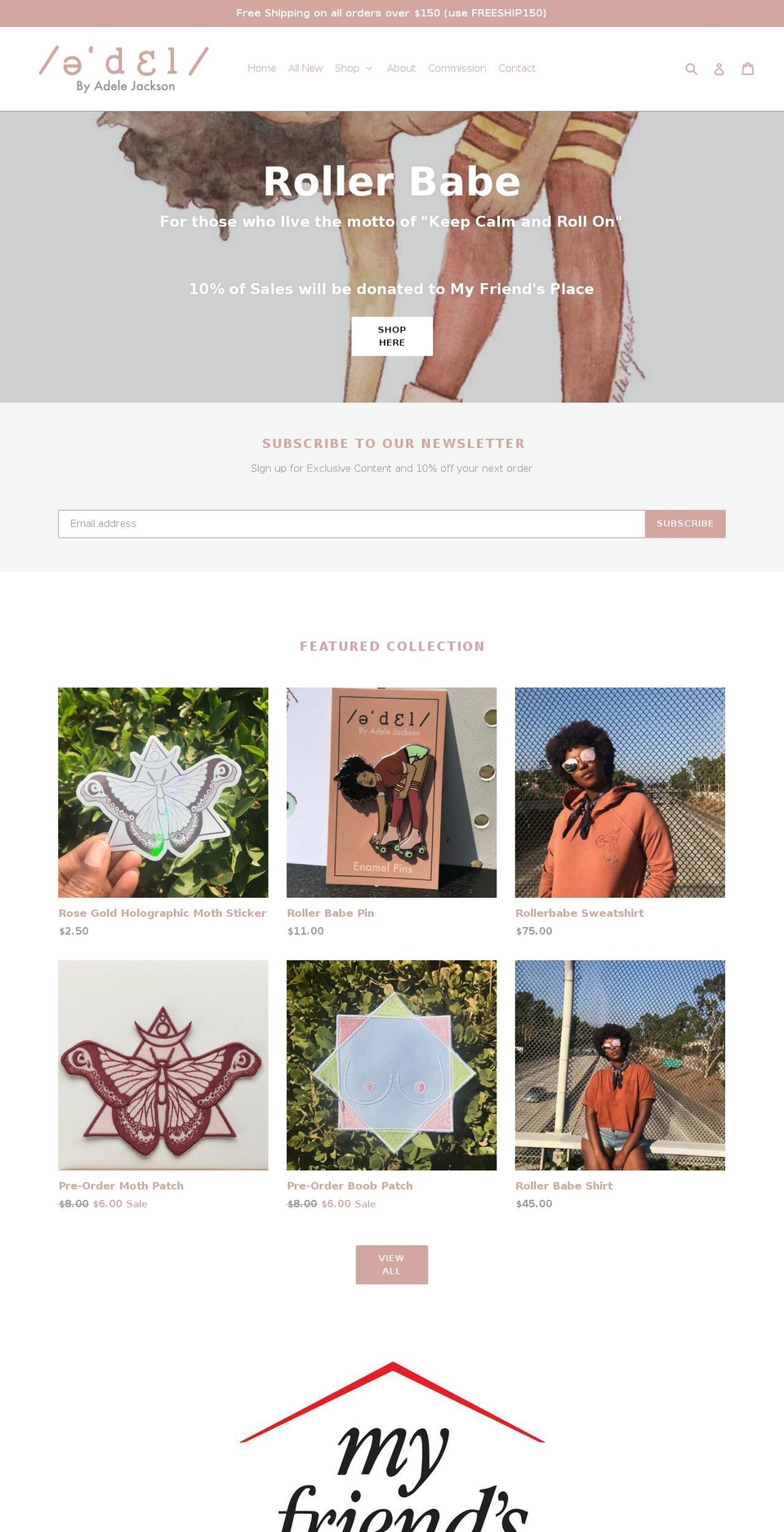 adelebyadele.com shopify website screenshot