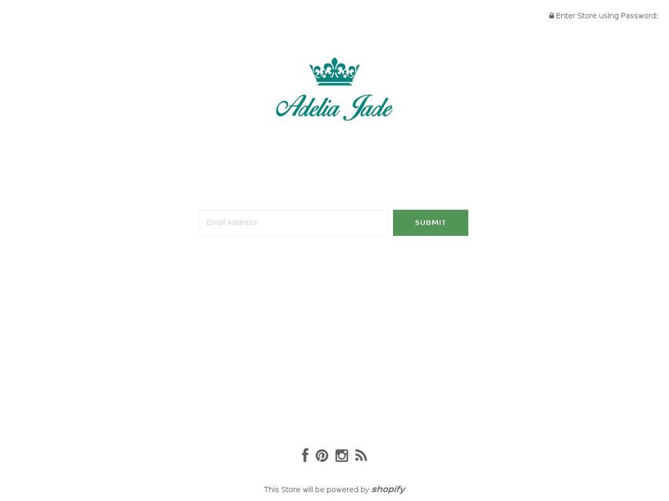 adeliajade.com shopify website screenshot