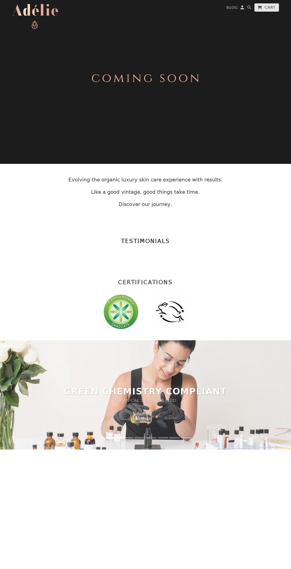 adelieskin.com — Shopify storefront screenshot