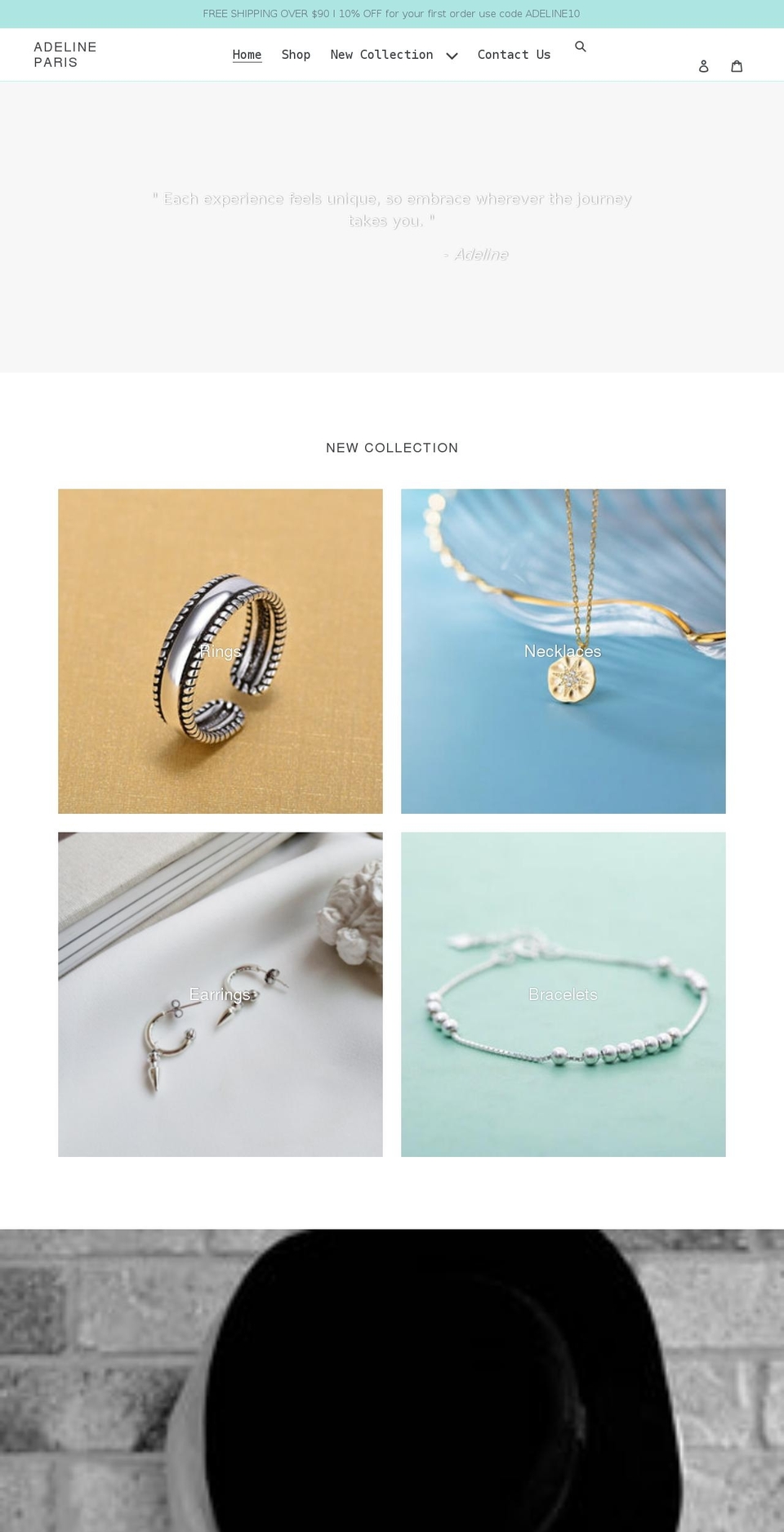 adeline-paris.com shopify website screenshot