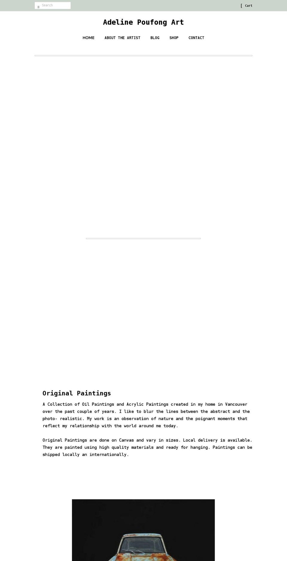 adelinepoufong.com shopify website screenshot