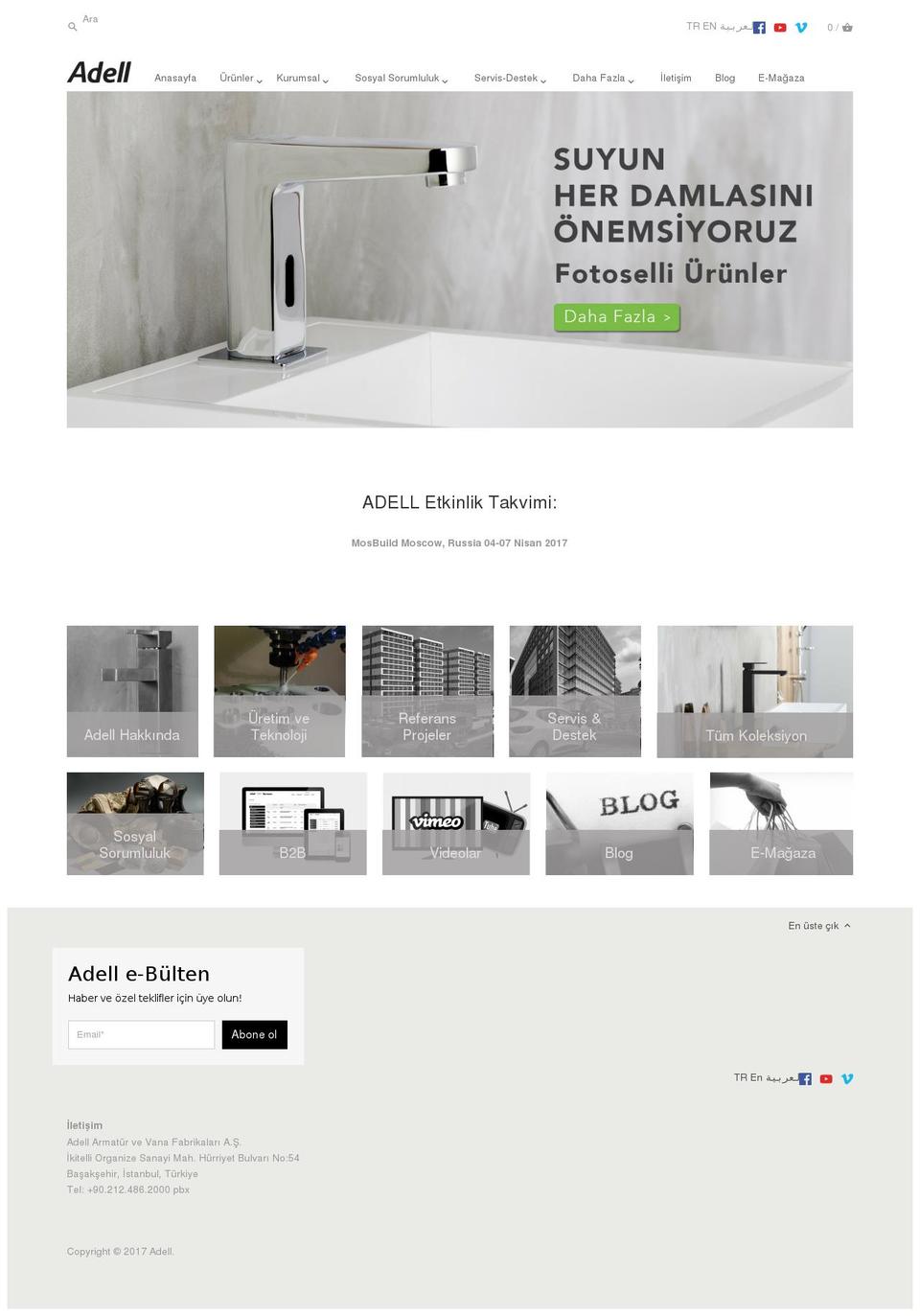 adell.com shopify website screenshot