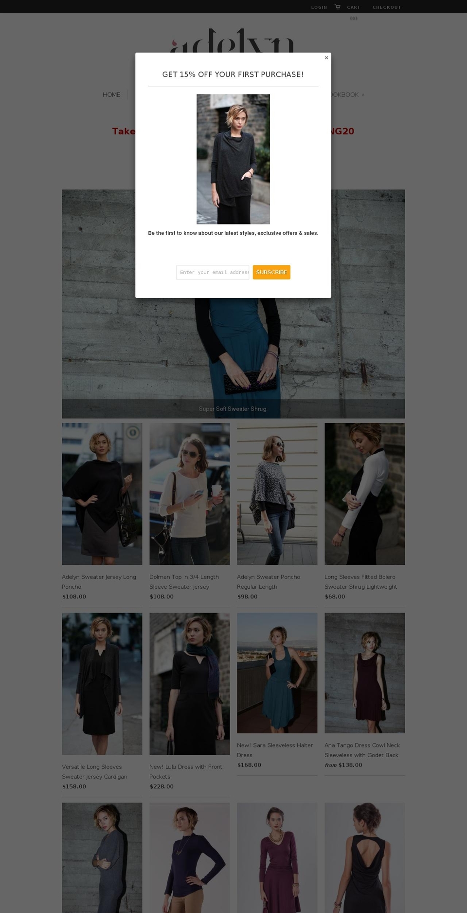 adelyn.com shopify website screenshot