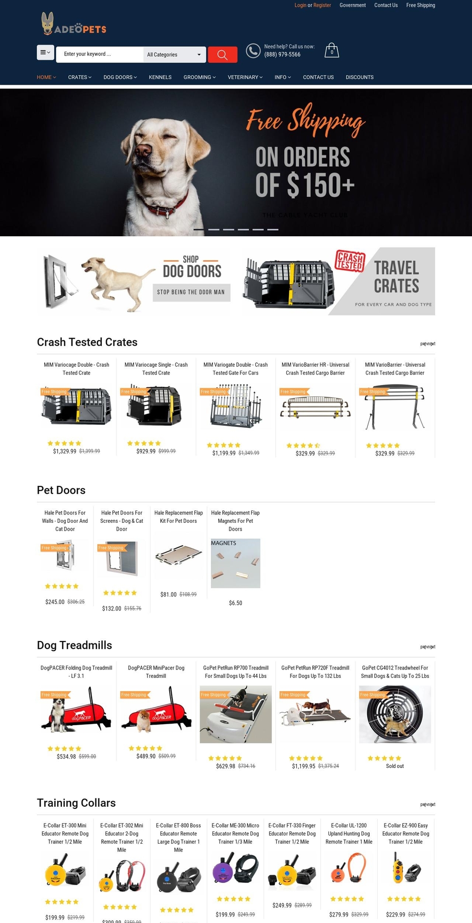 Maxmin Shopify theme site example adeopets.com