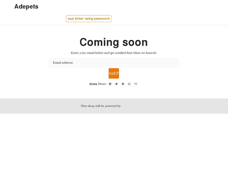 adepets.com shopify website screenshot