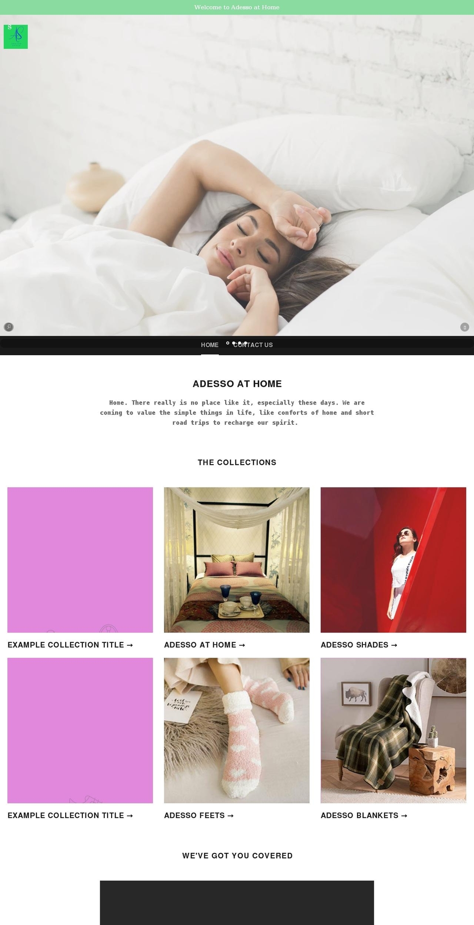adessostylenow.com shopify website screenshot