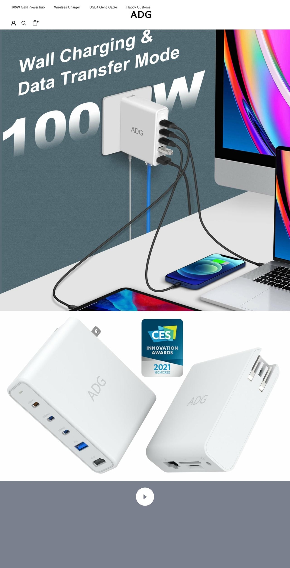 adgpowerhub.com shopify website screenshot