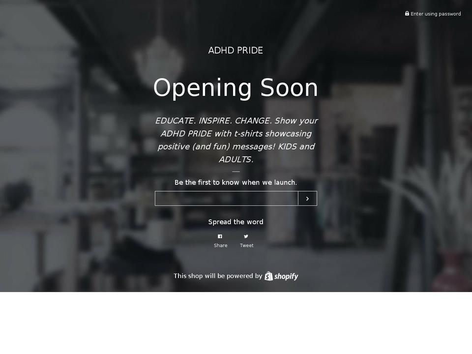 adhdpride.com — Shopify storefront screenshot