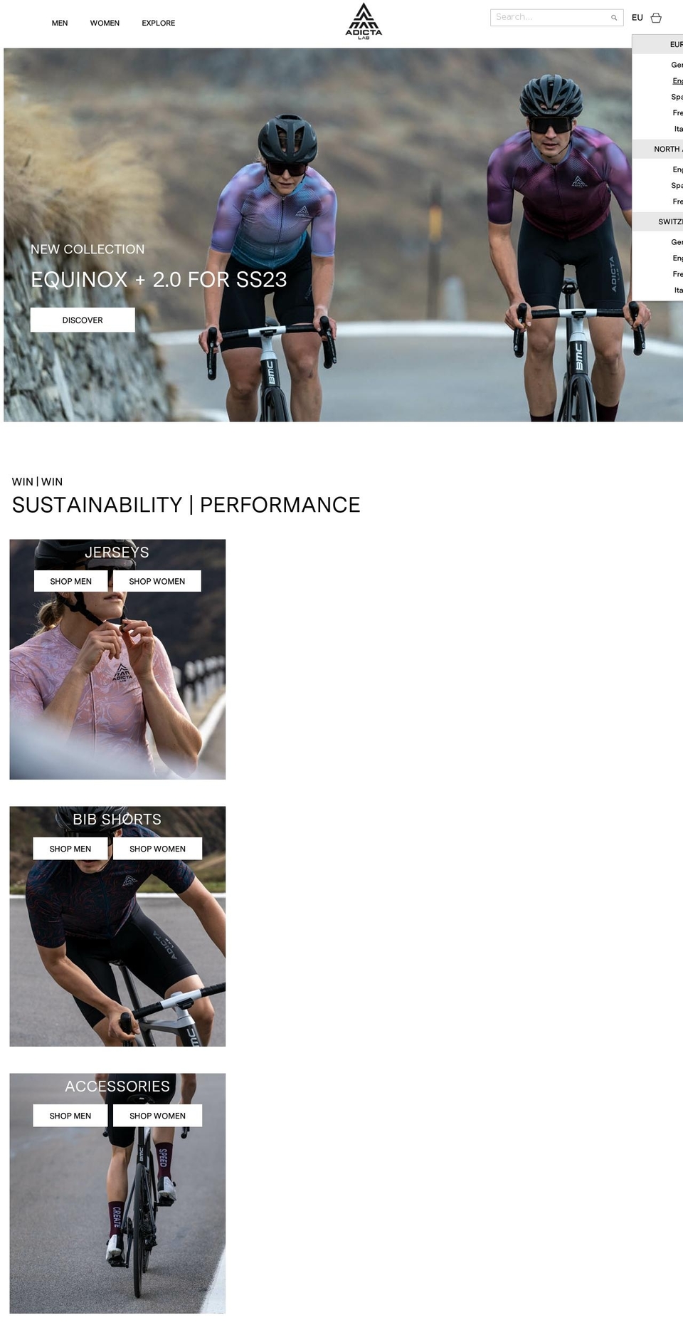 adicta-lab.com — Shopify storefront screenshot