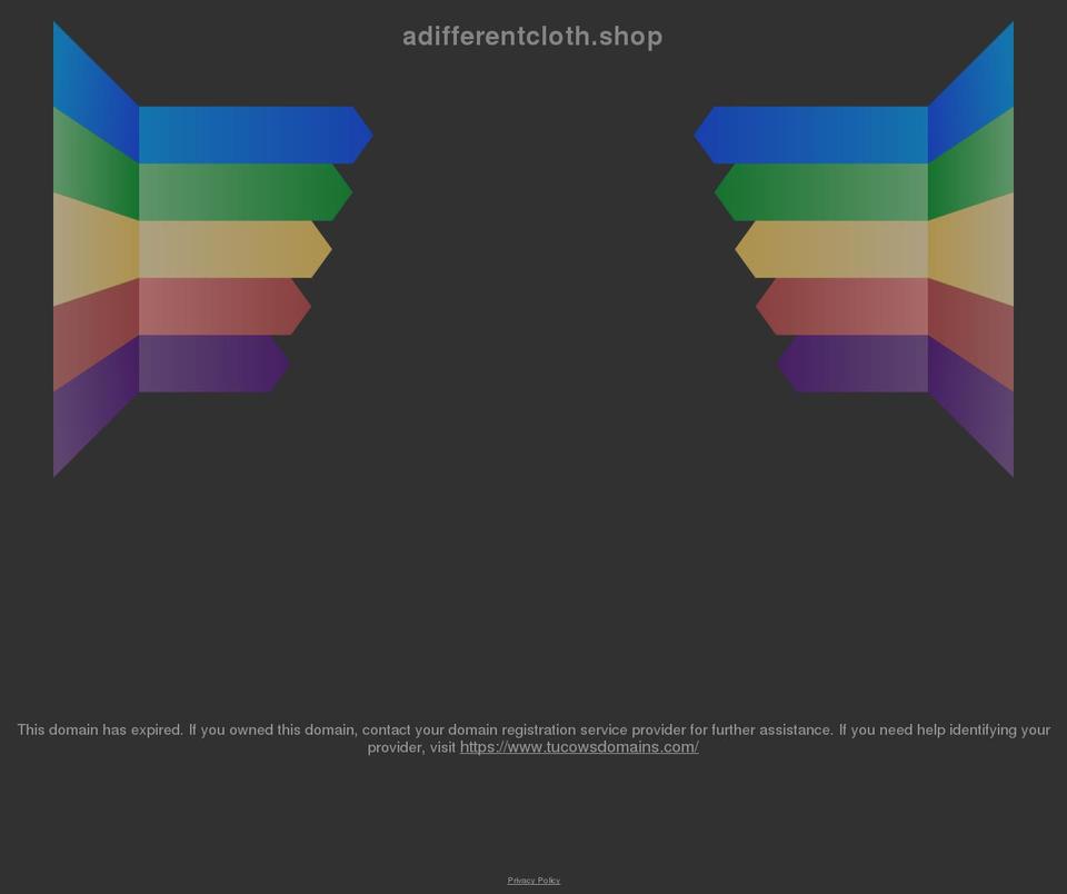 adifferentcloth.shop shopify website screenshot