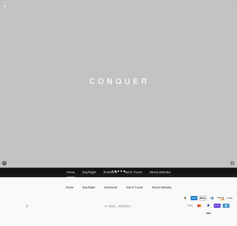 adimika.com shopify website screenshot