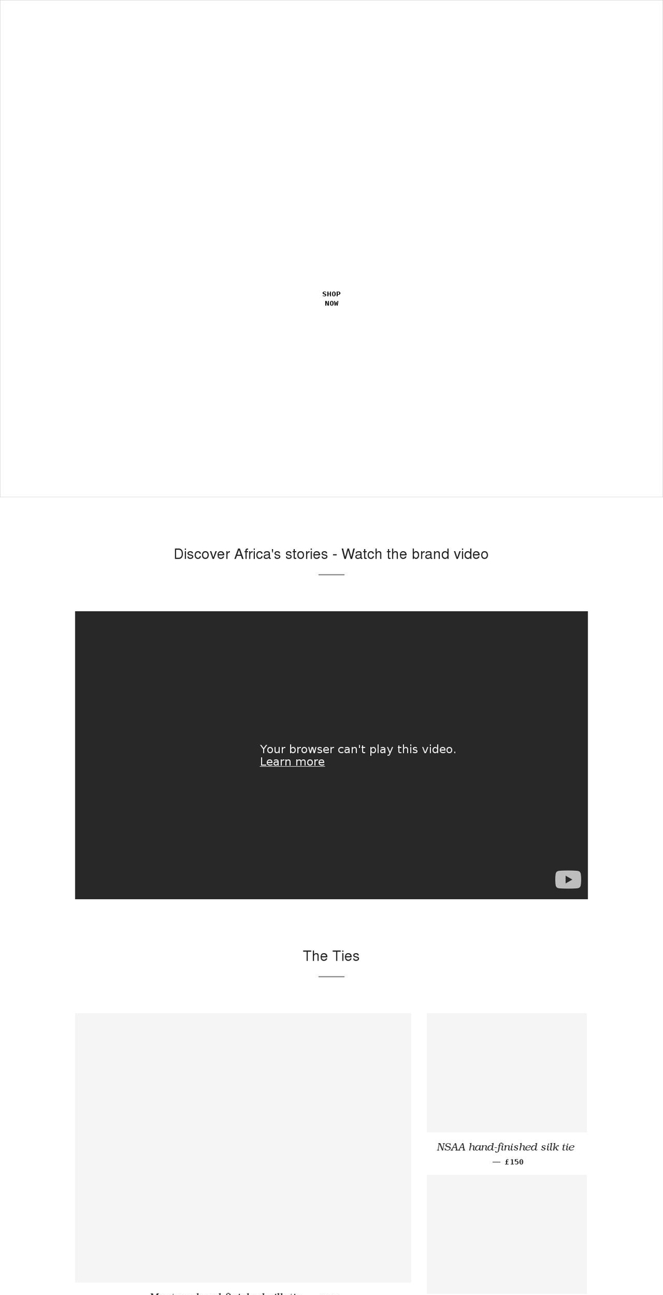adinkralondon.com shopify website screenshot