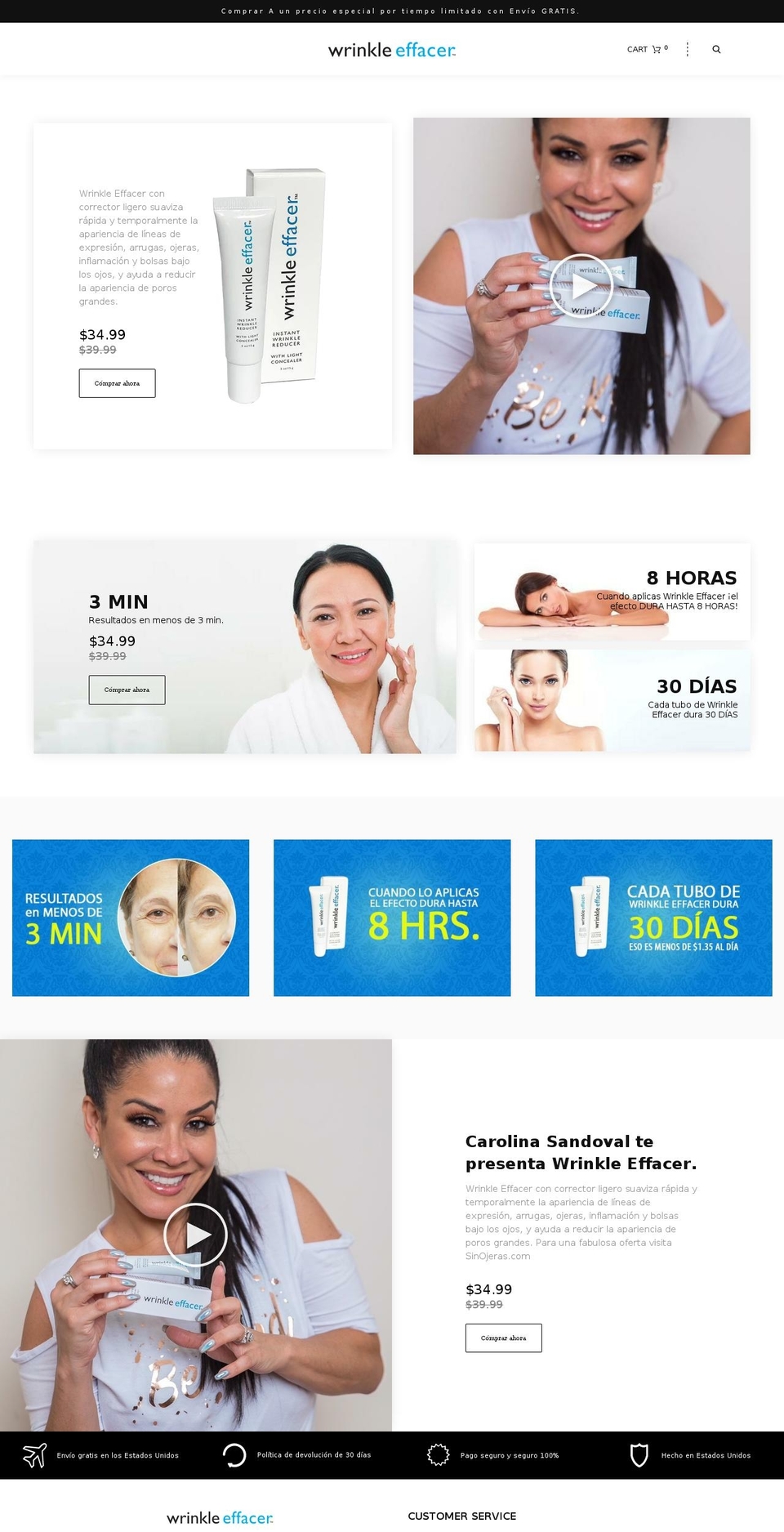 adiosojeras.com — Shopify storefront screenshot