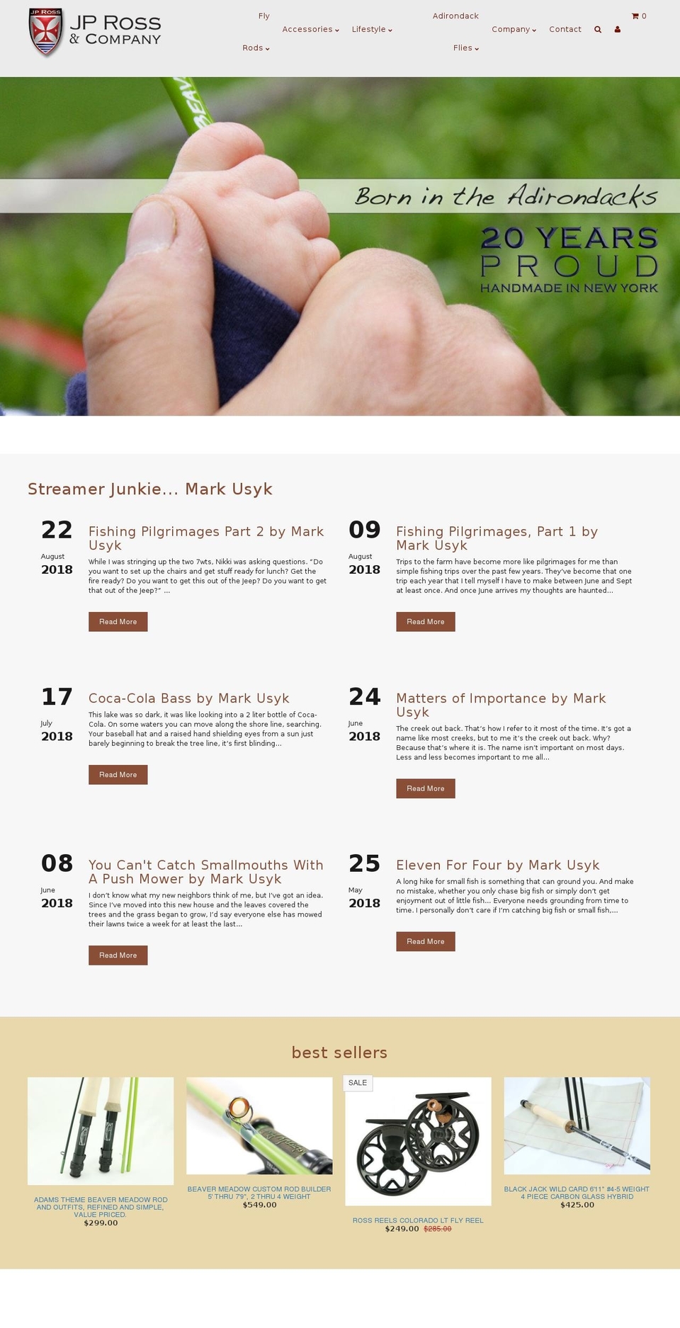 JP Ross v2.1 Shopify theme site example adirondackblueline.com