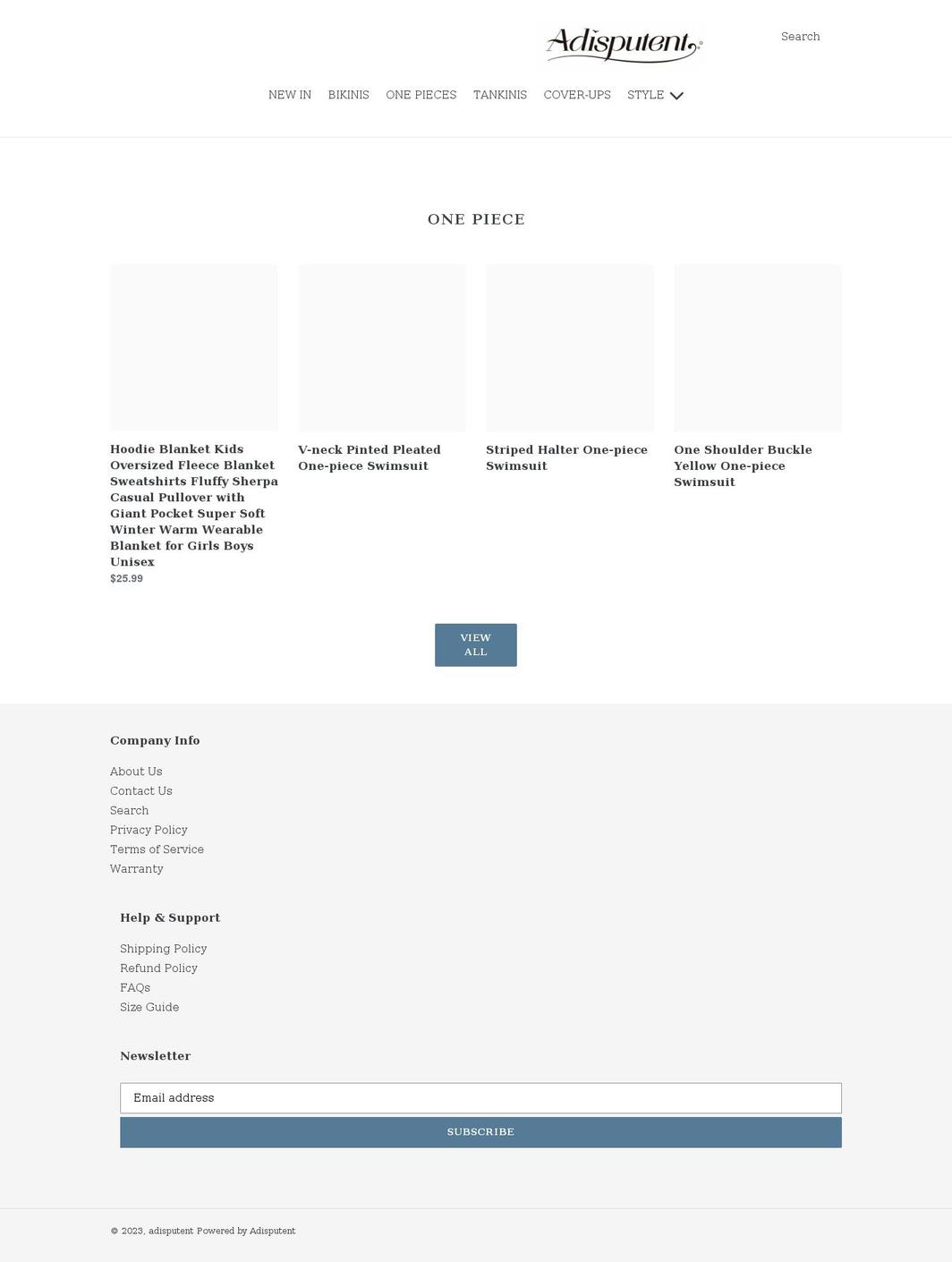 adisputent.com shopify website screenshot