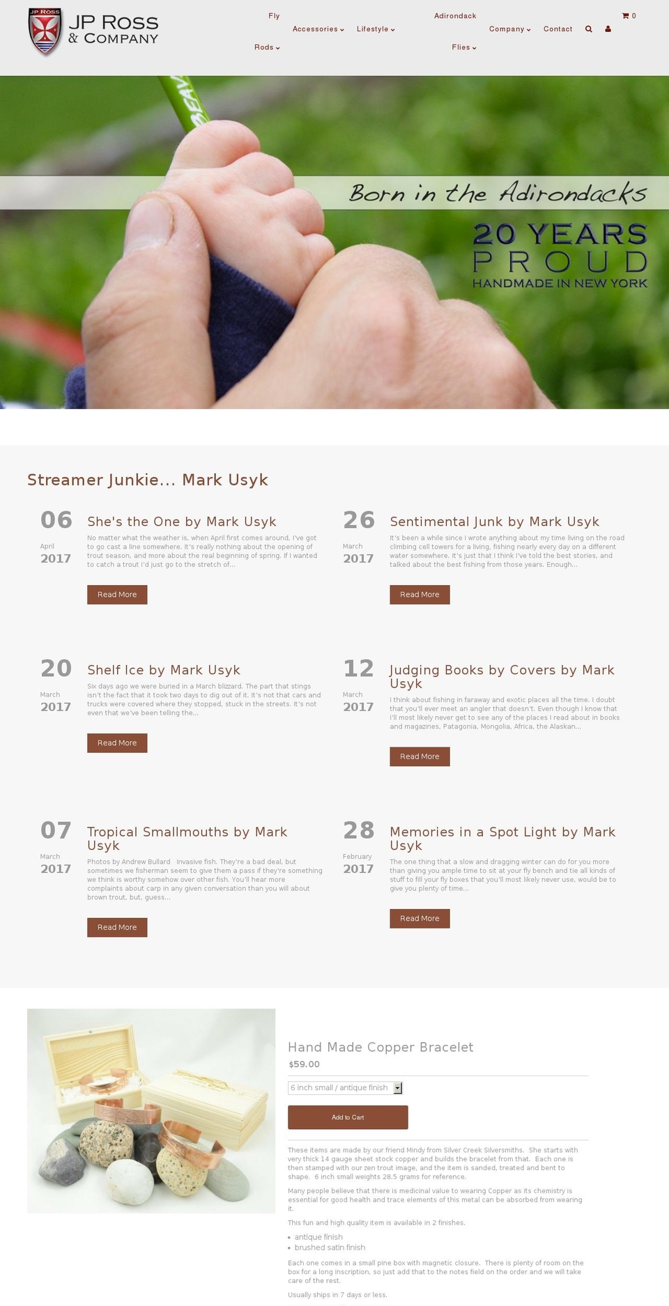 JP Ross v2.1 Shopify theme site example adktroutbum.com