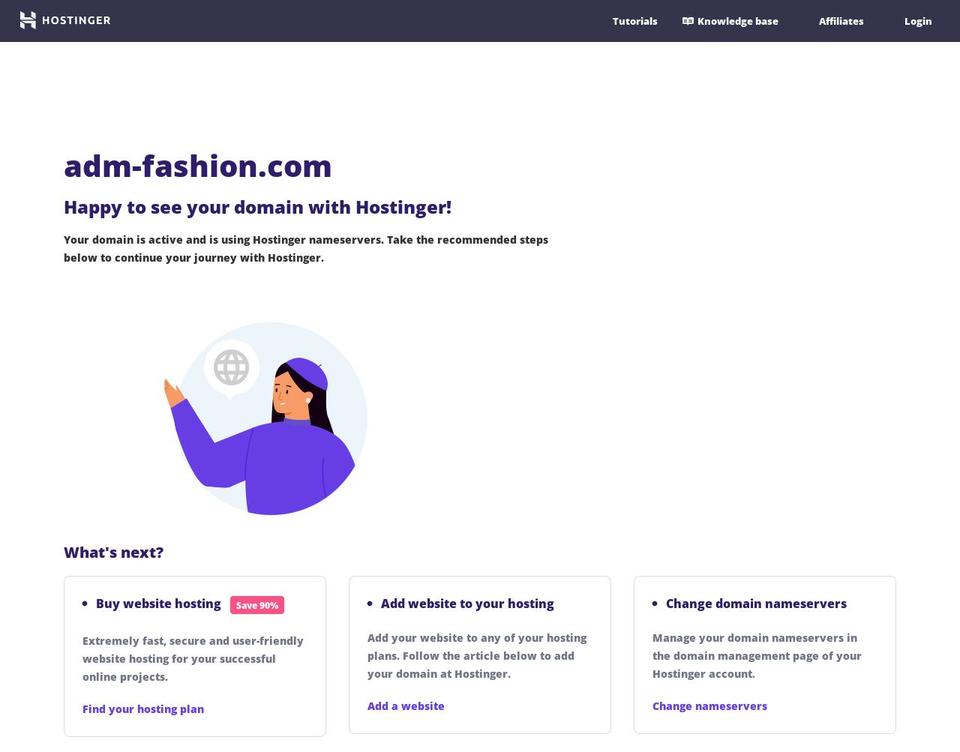 adm-fashion.com shopify website screenshot