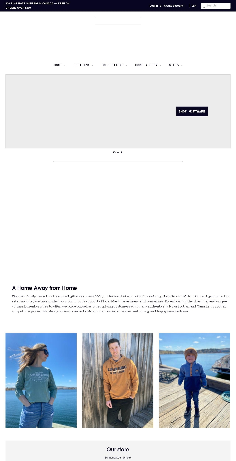 admiralbenbow.ca shopify website screenshot