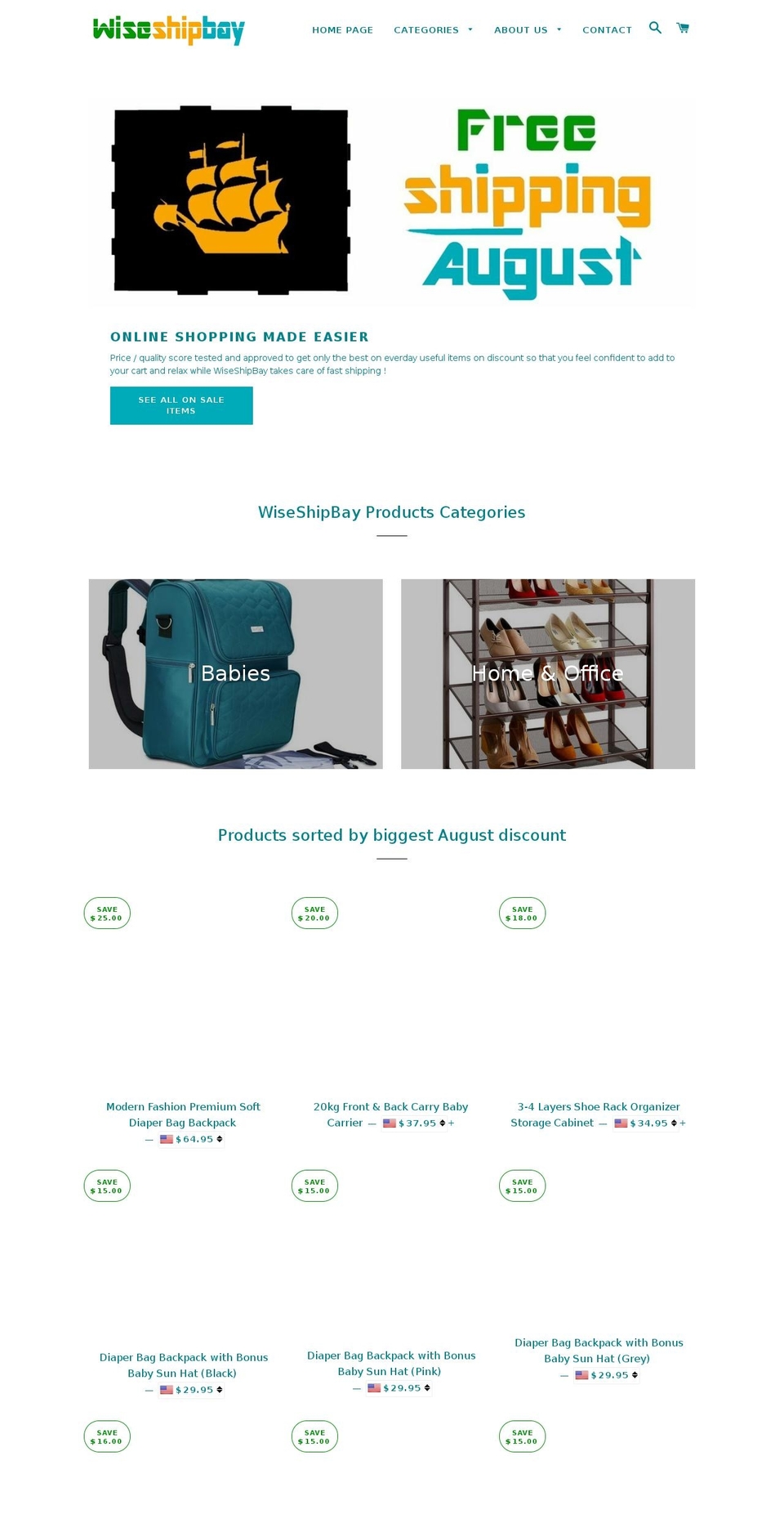 admiralzone.com — Shopify storefront screenshot