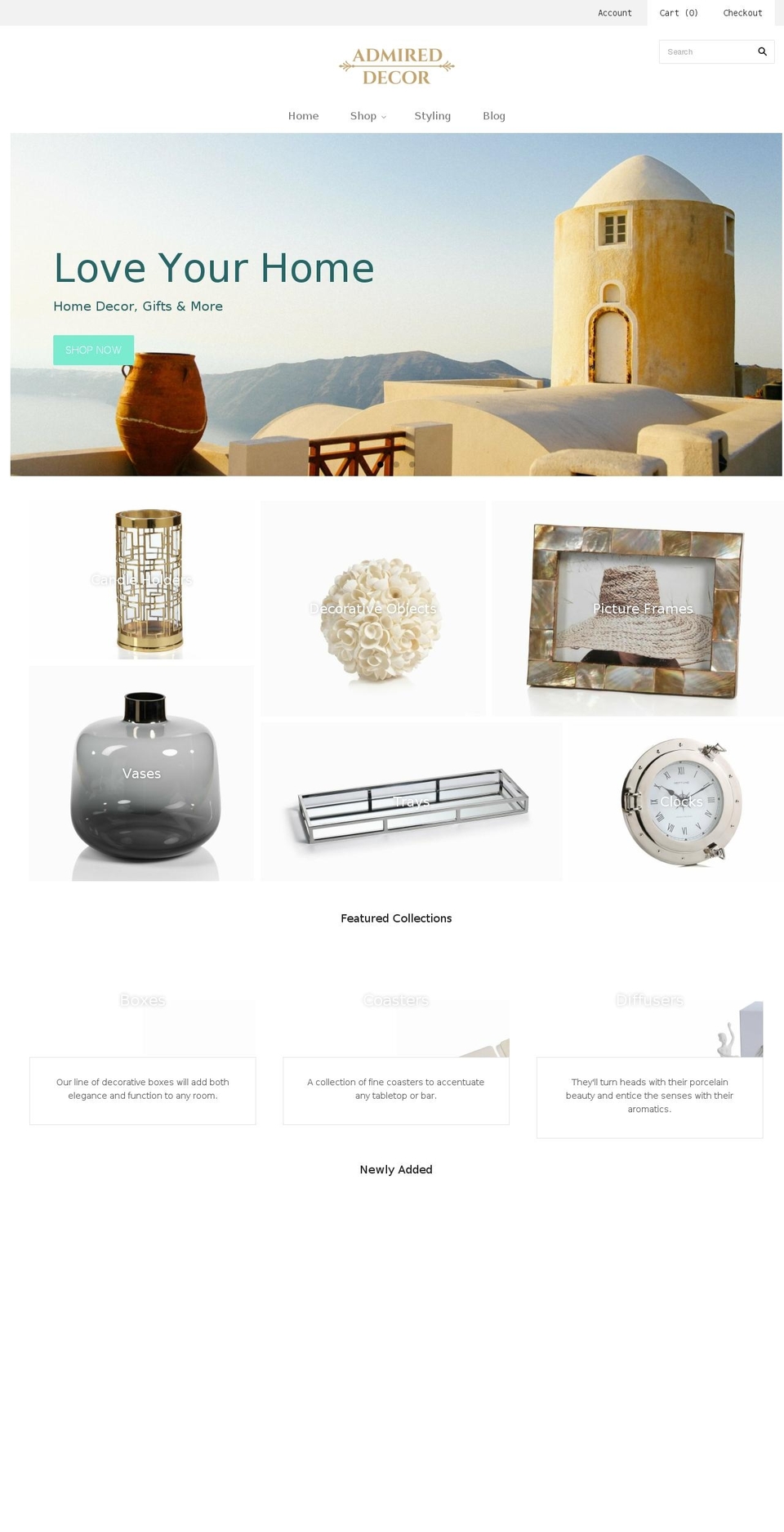 Copy of Old Grid Shopify theme site example admireddesign.com