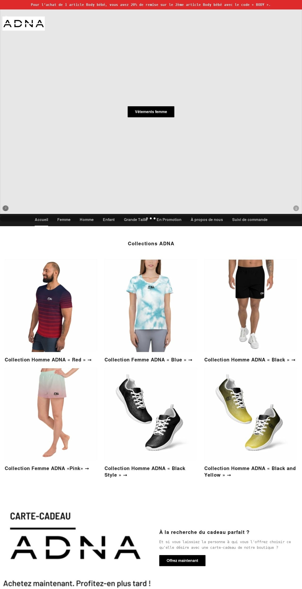 adnashopp.com shopify website screenshot