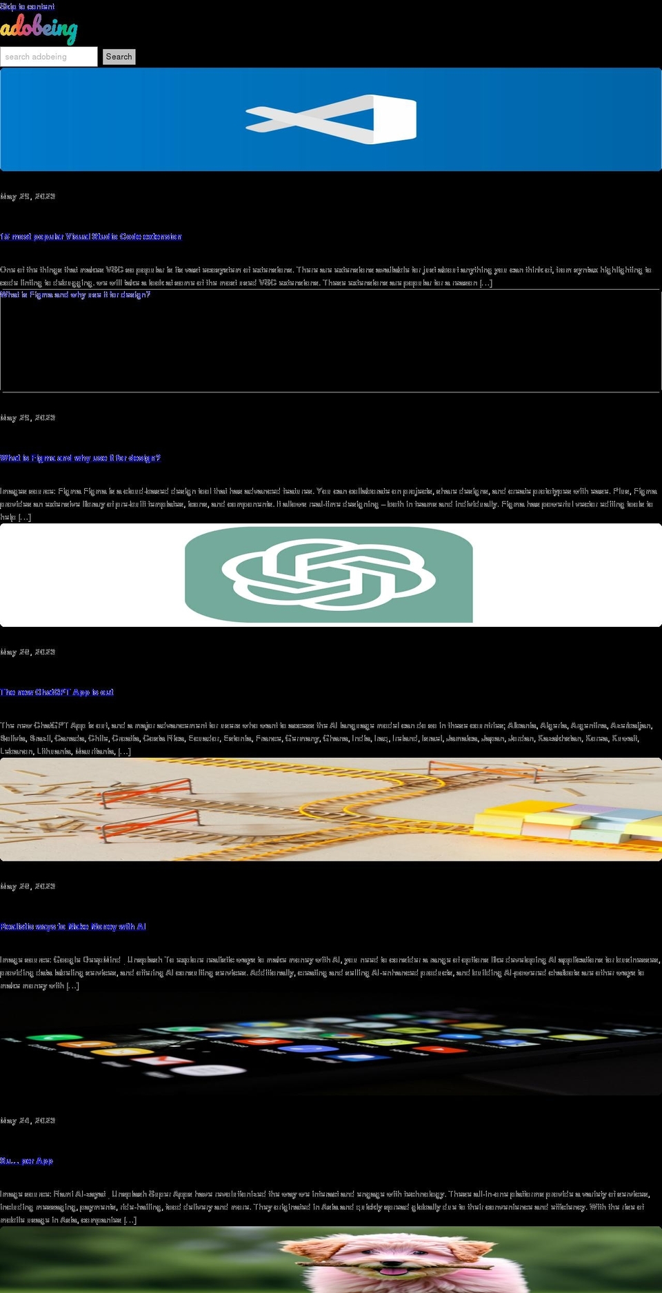 adobeing.com — Shopify storefront screenshot