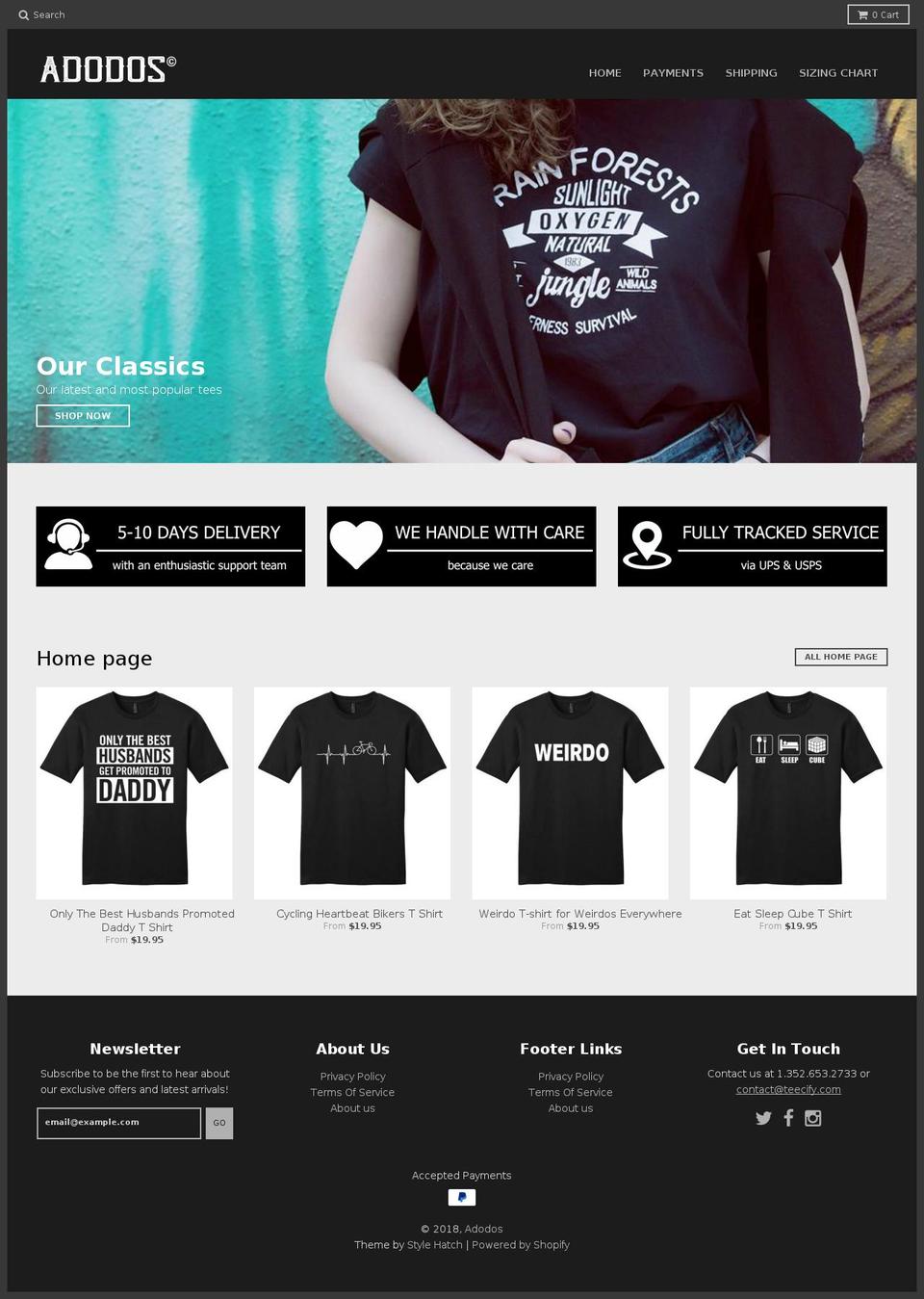 adodos.com — Shopify storefront screenshot