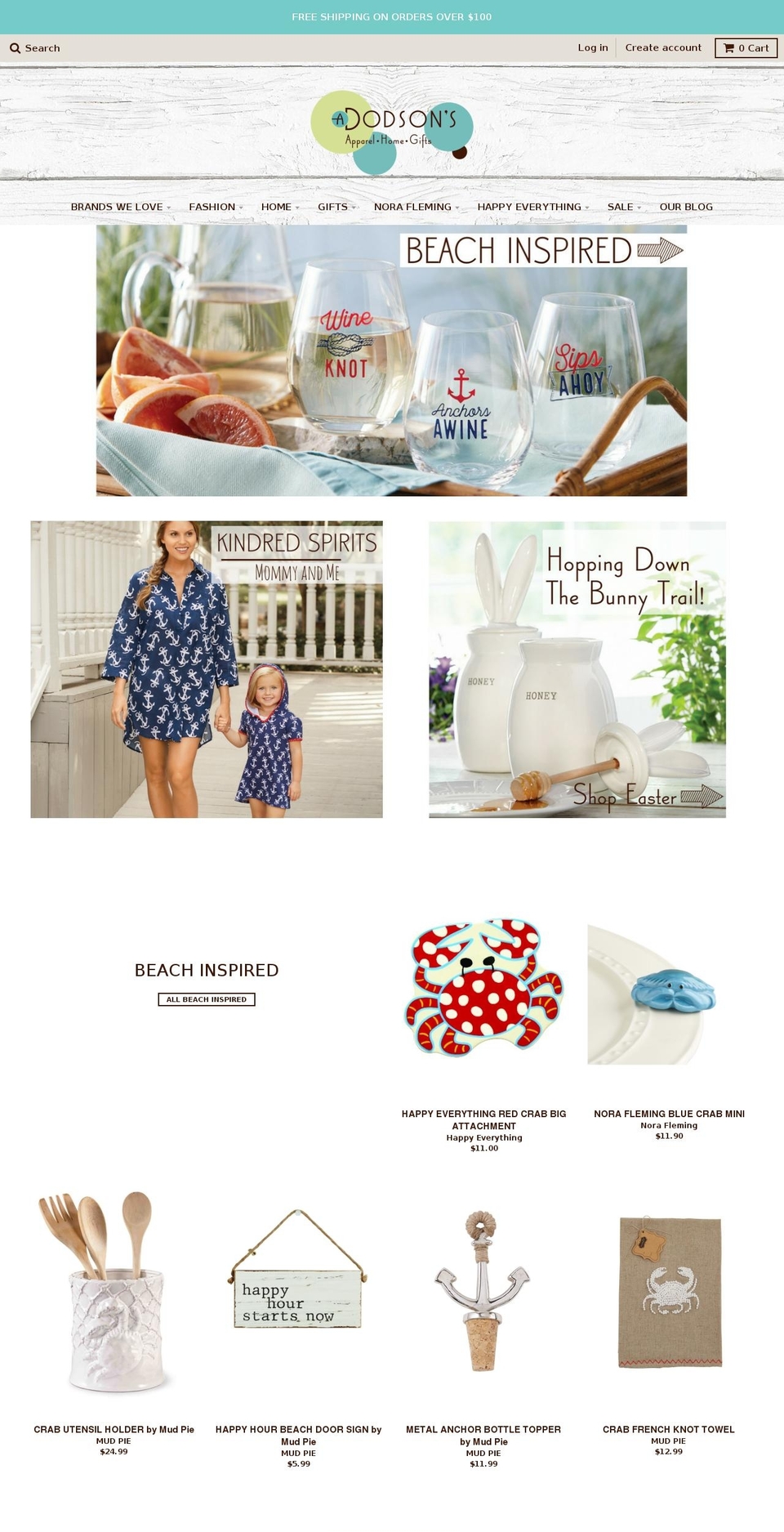 adodsons.com shopify website screenshot