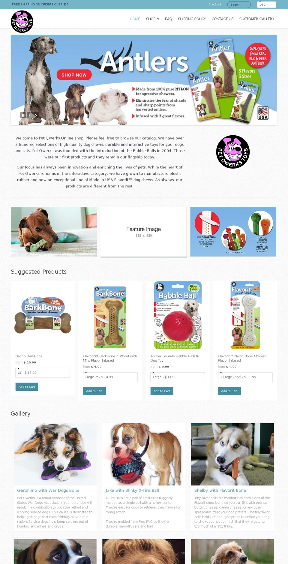 adogstoy.myshopify.com shopify website screenshot