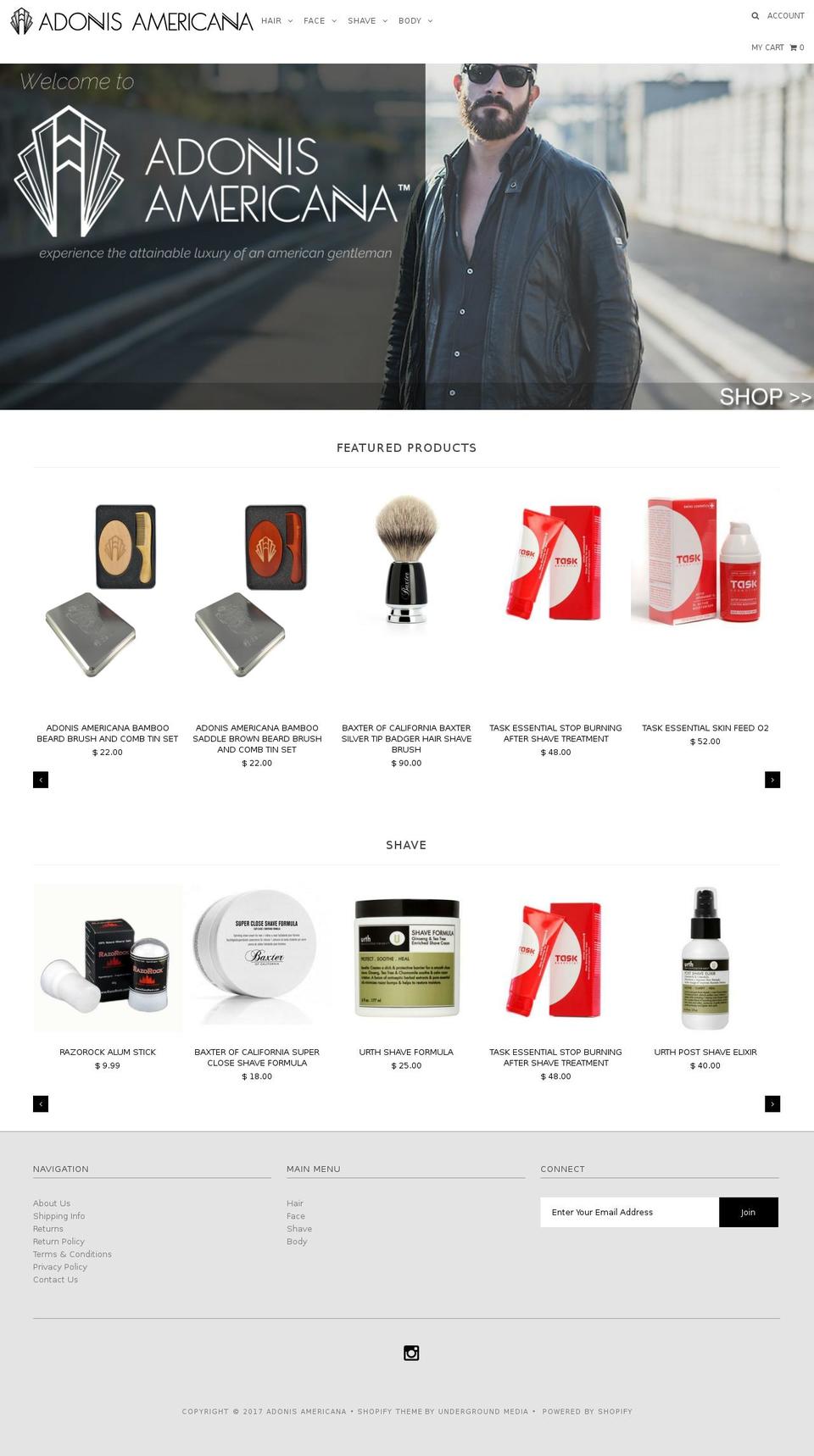 lakersstore-com-icon-latest-version Shopify theme site example adonisamerican.com