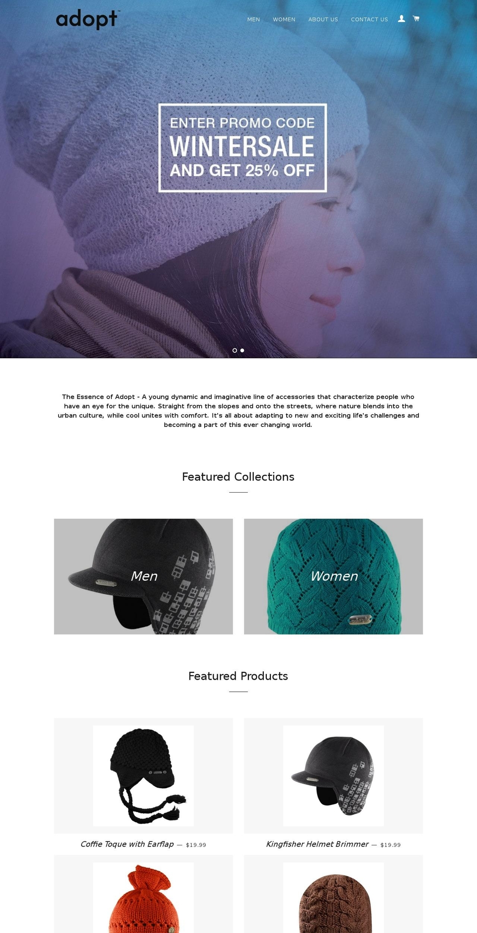 adoptapparel.com shopify website screenshot