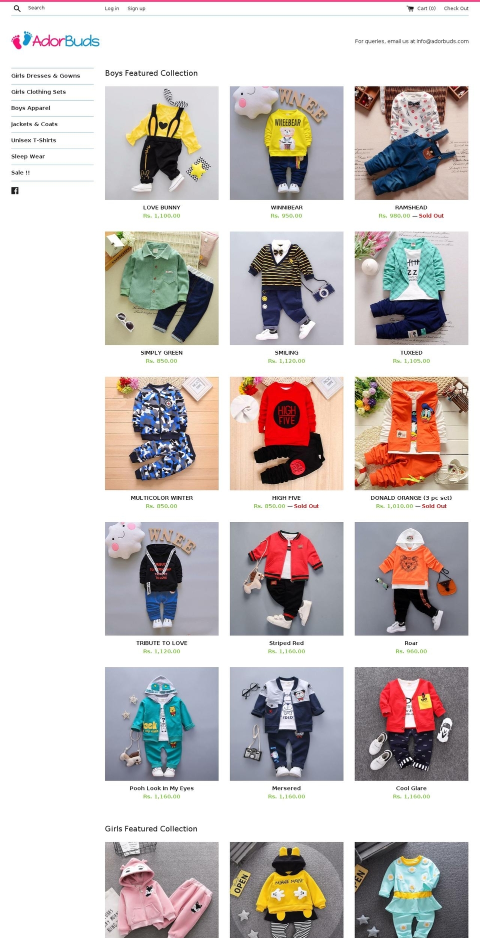 adorablebuds.com — Shopify storefront screenshot