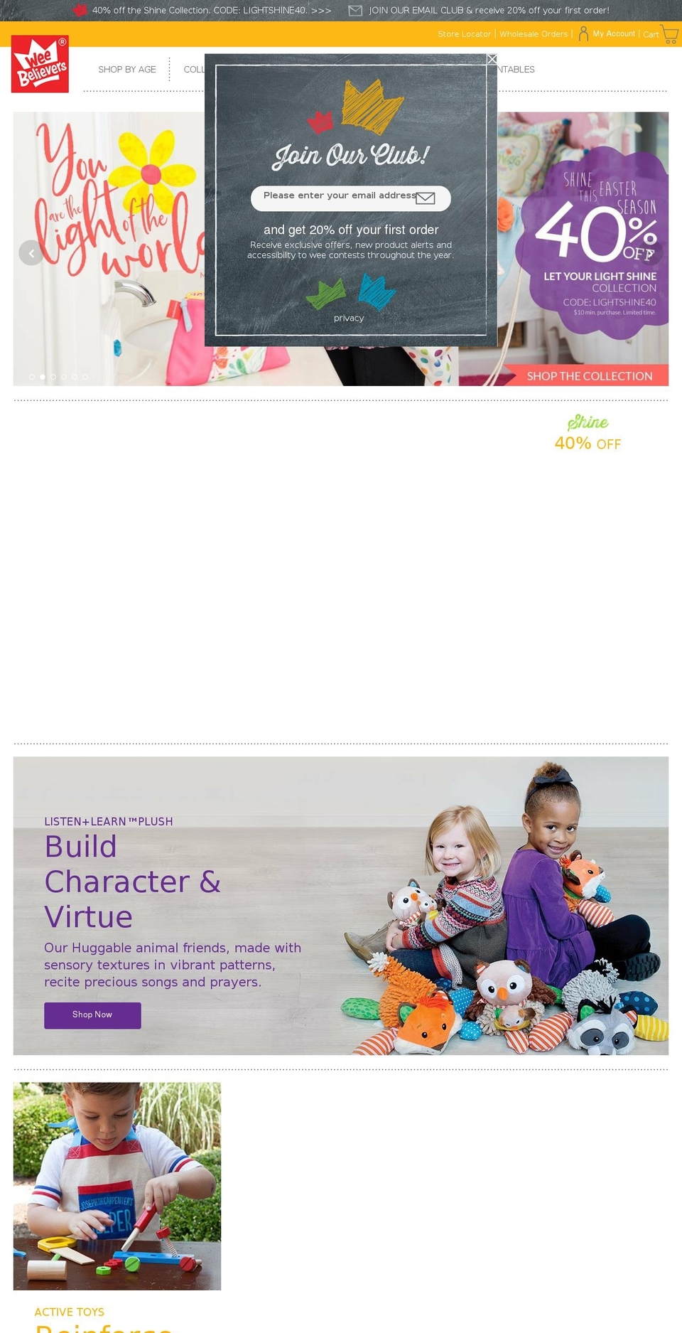 adorationforkids.net shopify website screenshot