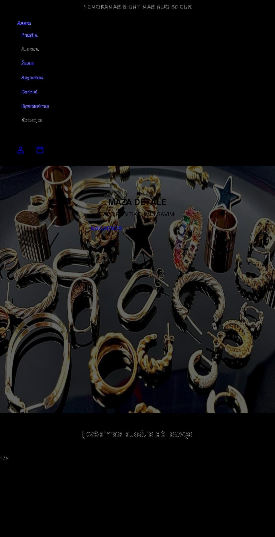 adore-jewelry.com shopify website screenshot