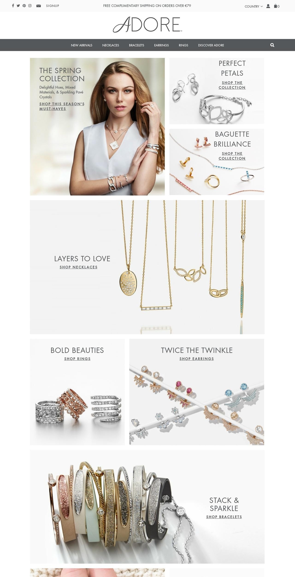 January Refresh Shopify theme site example adorejewellery.com
