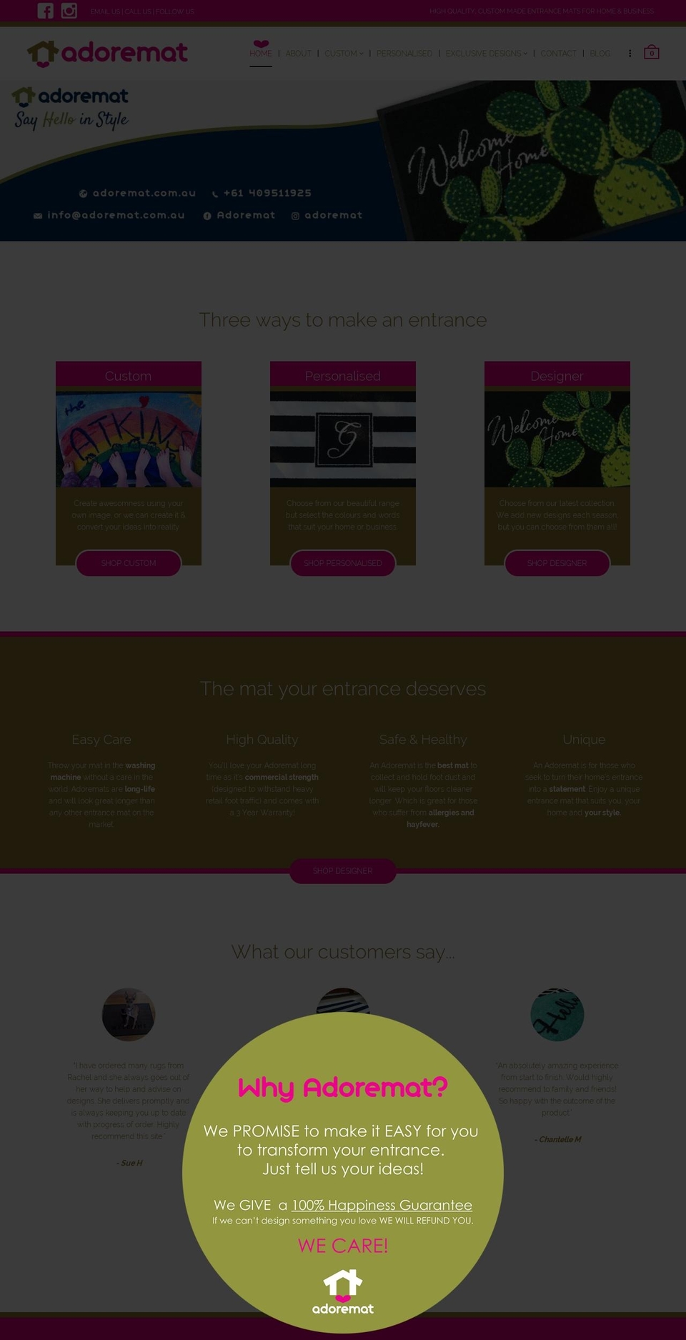 adoremat.com — Shopify storefront screenshot