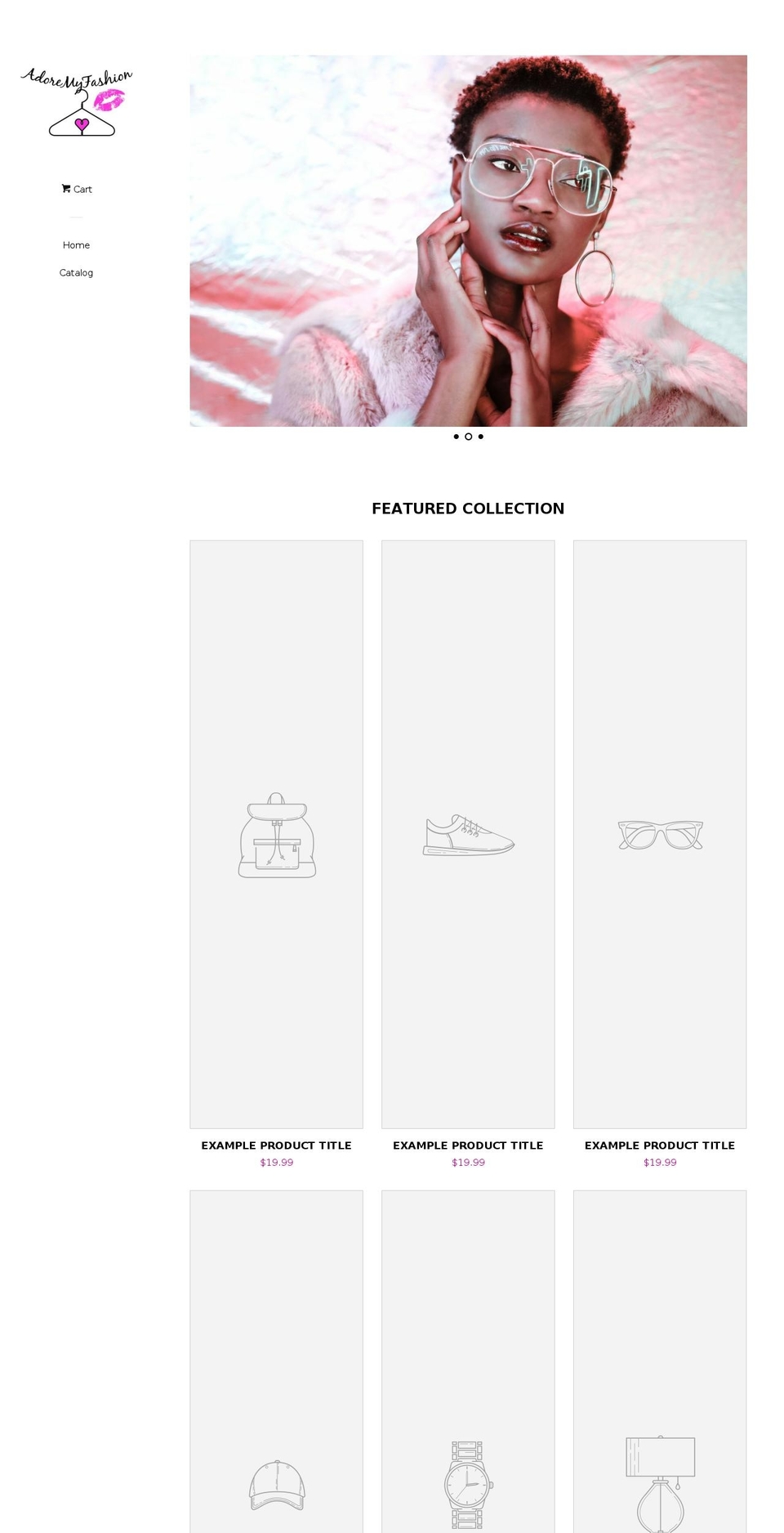 adoremyfashion.com — Shopify storefront screenshot