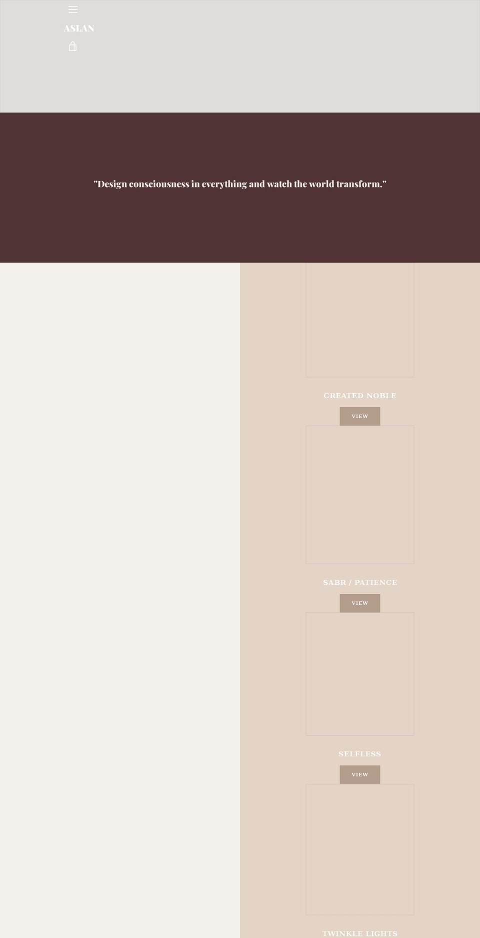 adornaslan.com shopify website screenshot