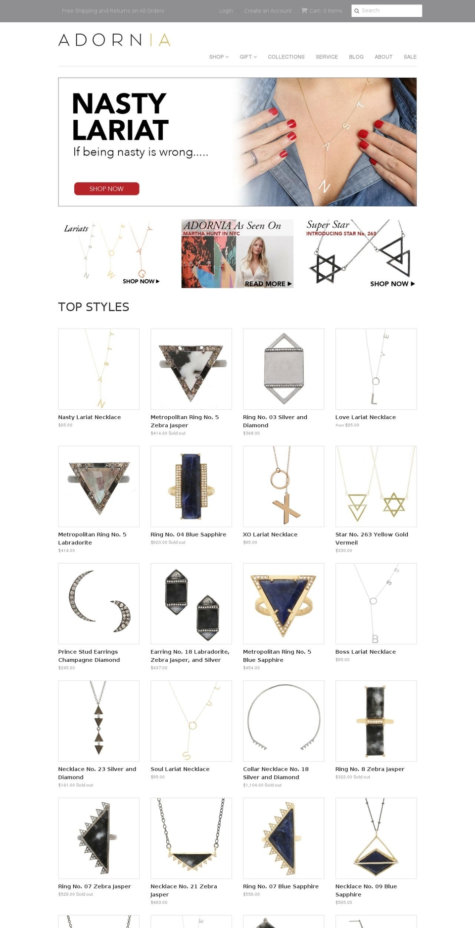 adornia.com shopify website screenshot