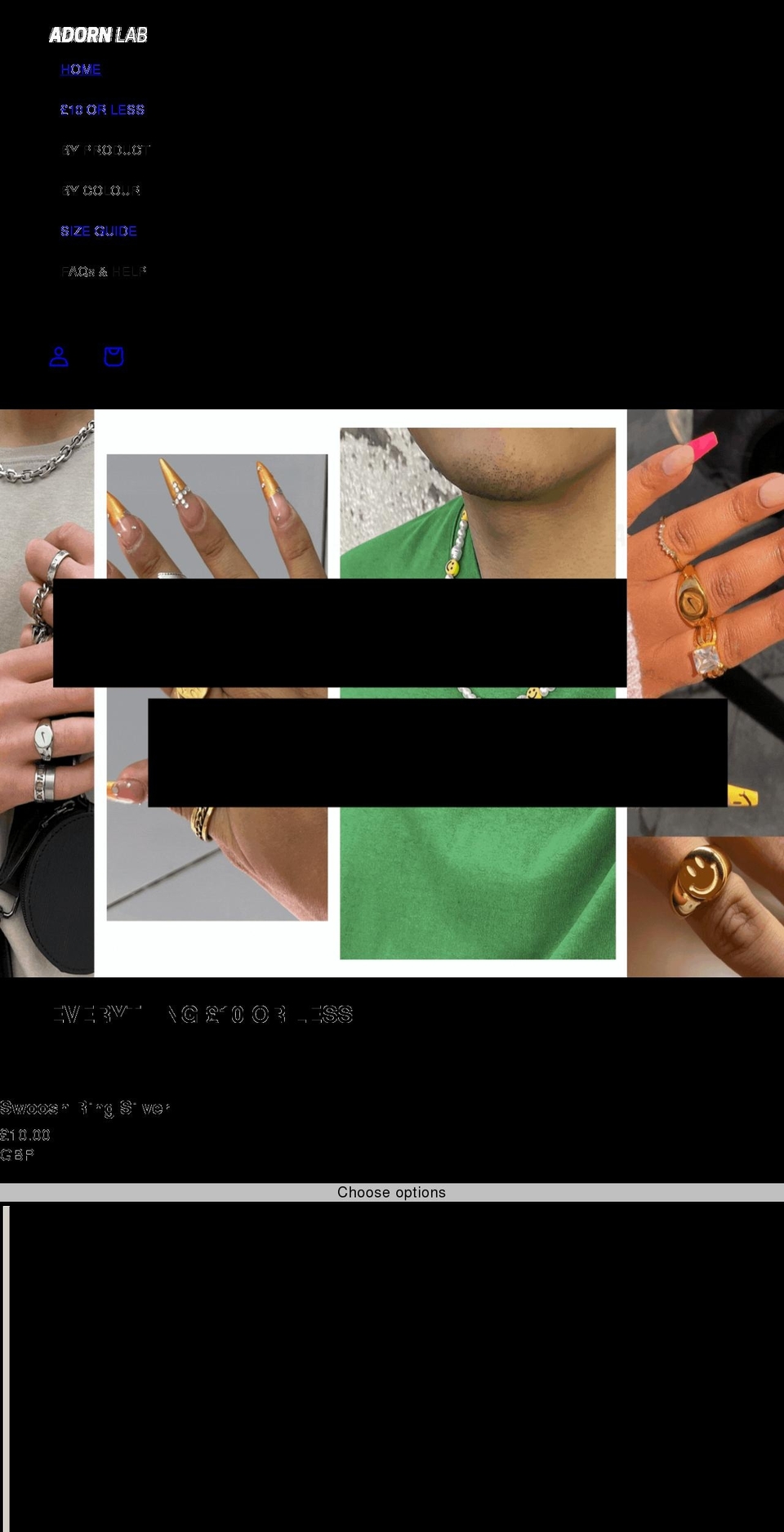adornlab.com shopify website screenshot