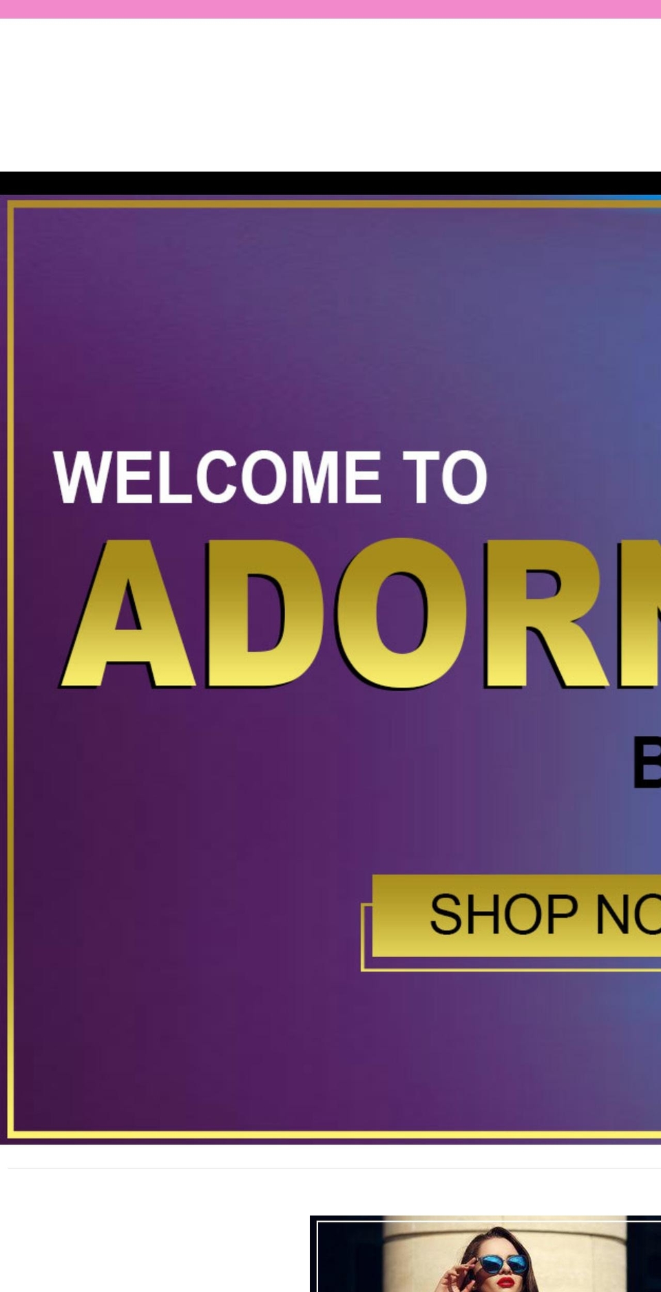 adornmebycrystalb.com shopify website screenshot