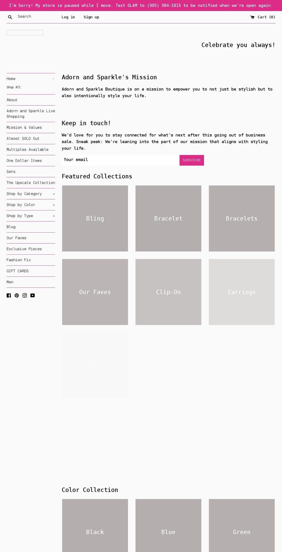 adornwithcharyl.com shopify website screenshot